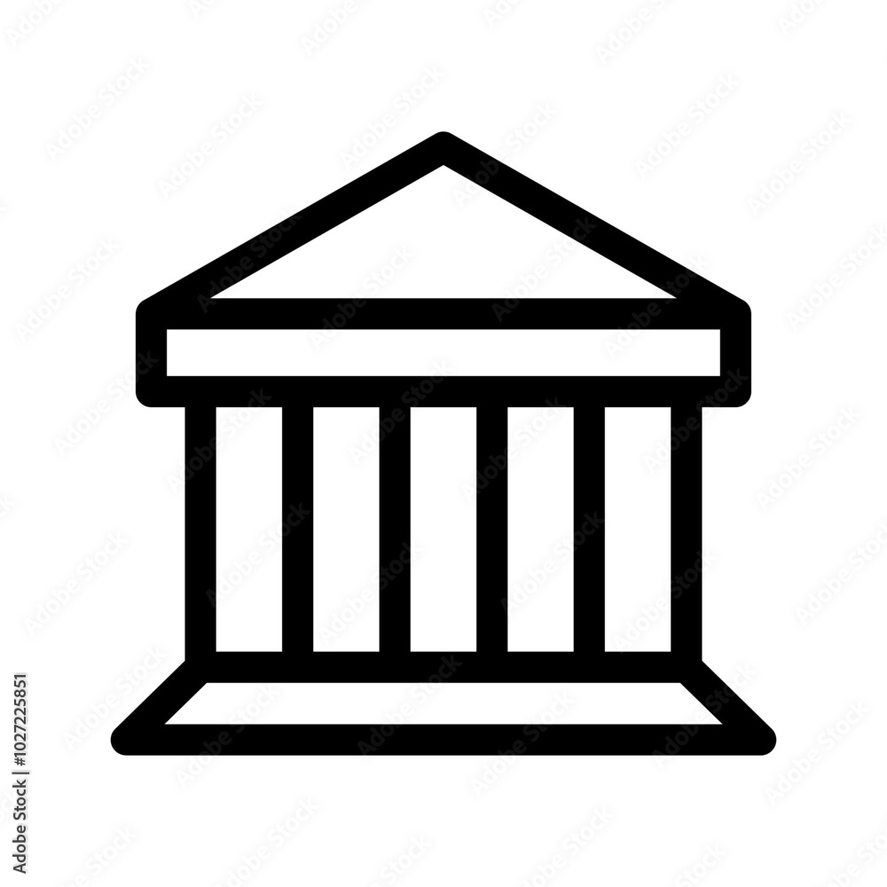 Bank Icon Vector Symbol Design Illustration Bank Icon Vector Symbol Design Illustration