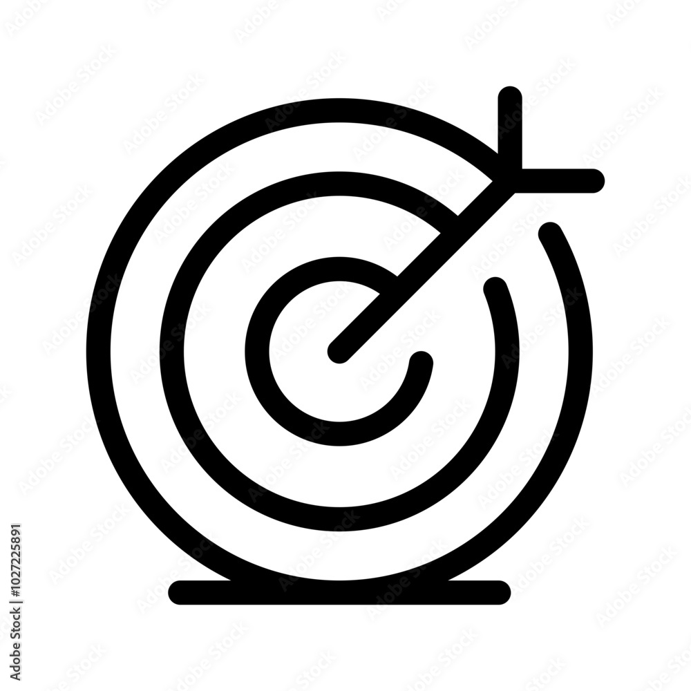 Target Icon Vector Symbol Design Illustration Target Icon Vector Symbol Design Illustration