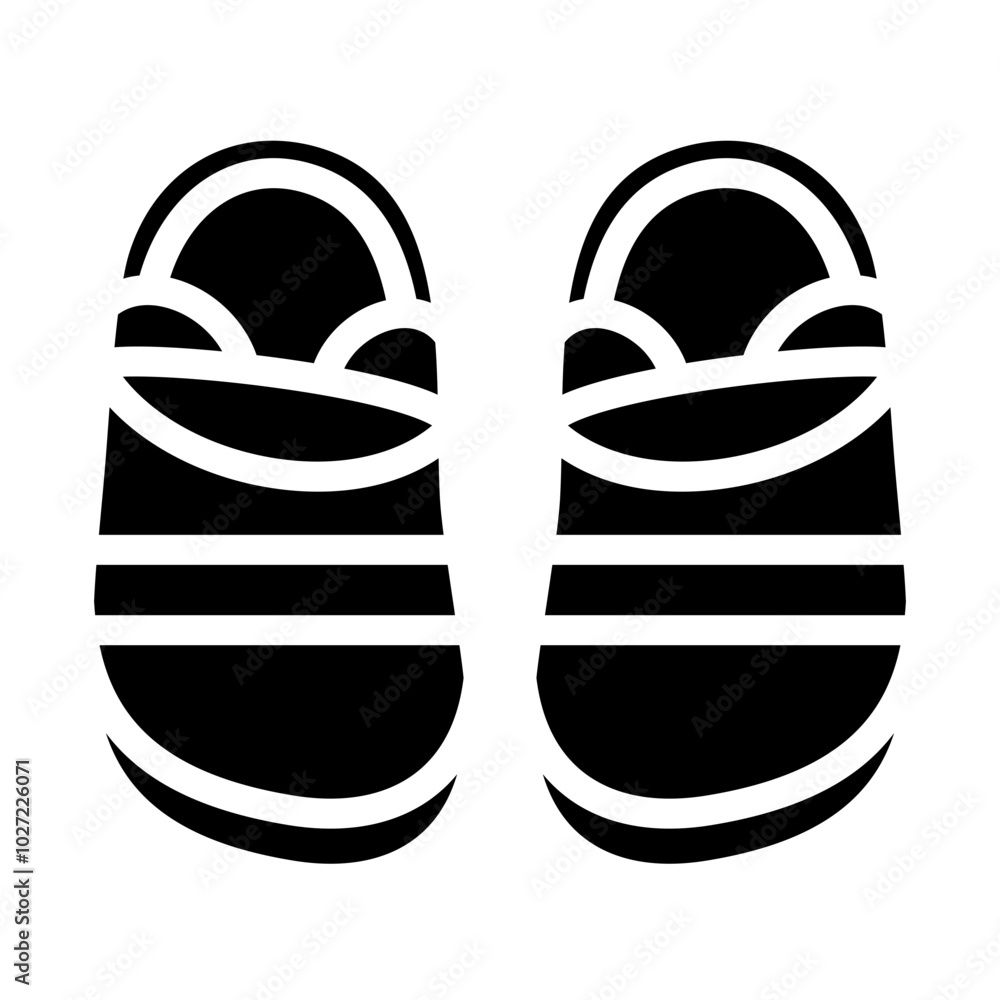 Baby Shoes Vector Design Icon Style Baby Shoes Vector Design Icon Style