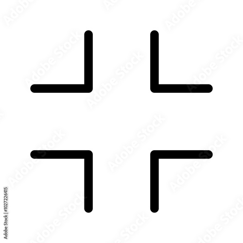 Minimize Icon Vector Symbol Design Illustration