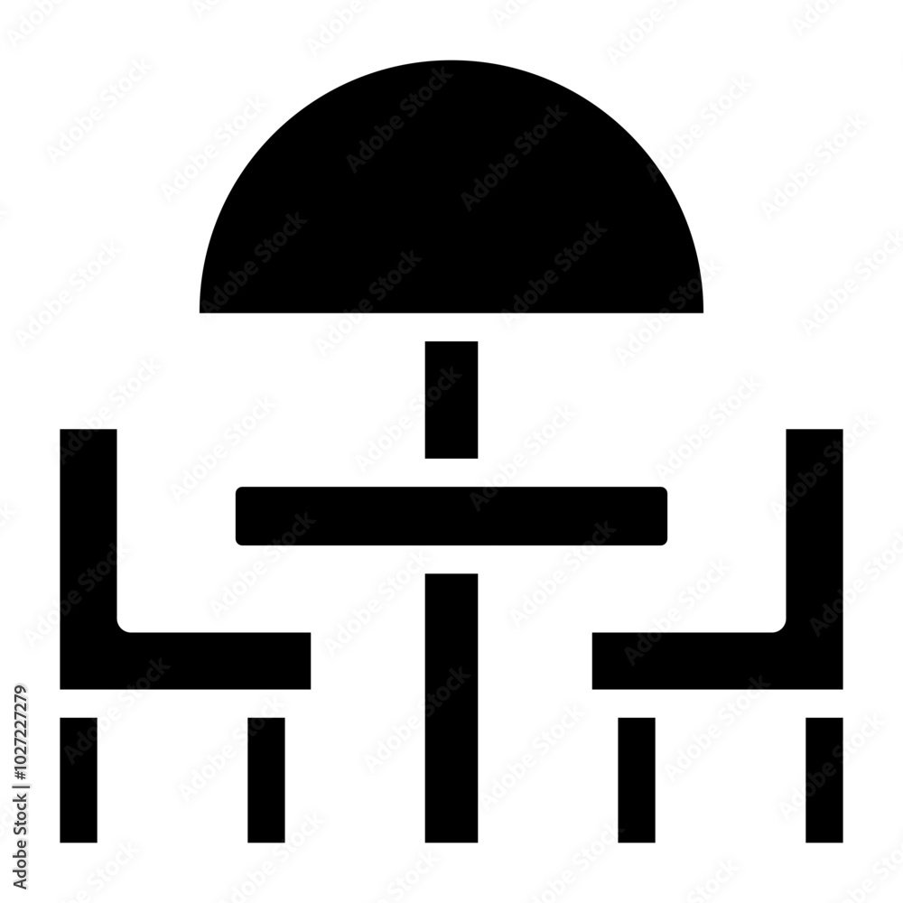 Outdoor Terrace Vector Design Icon Style Outdoor Terrace Vector Design Icon Style