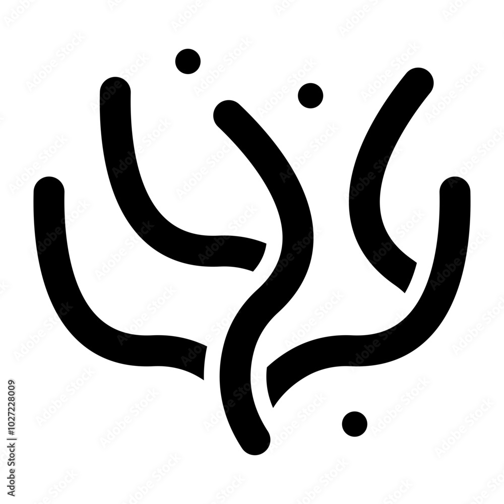 Obraz premium Seaweed Vector Design Icon Style