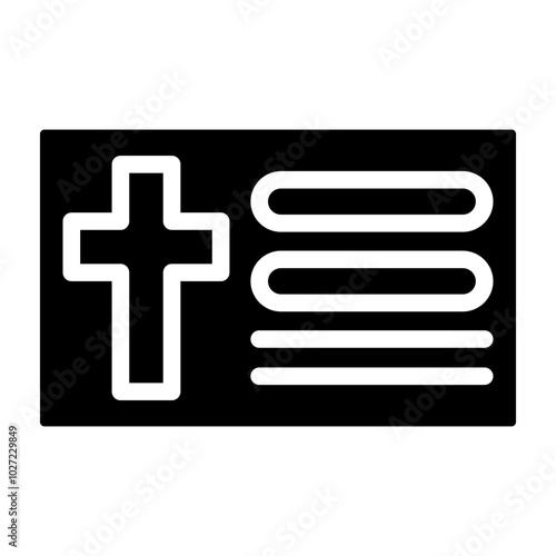 Obituary Vector Design Icon Style