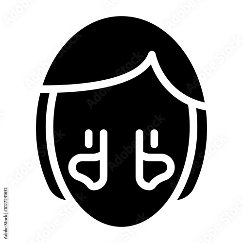 Sinusitis Vector Design Icon Style