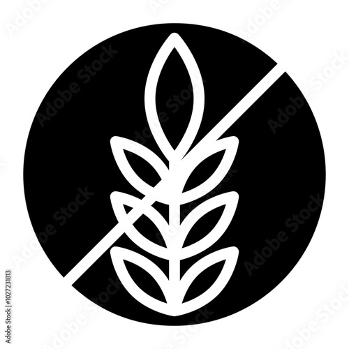 Wheat Allergy Vector Design Icon Style