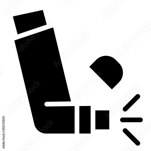 Allergic Asthma Vector Design Icon Style