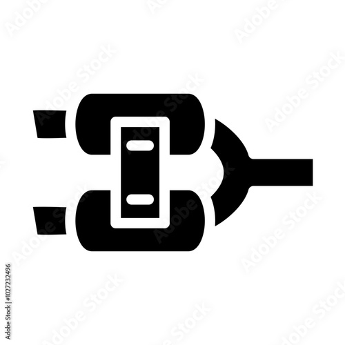 Exhaust Pipe Vector Design Icon Style