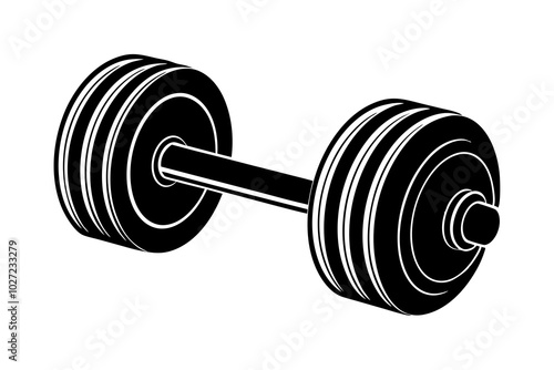dumbbell isolated on white background