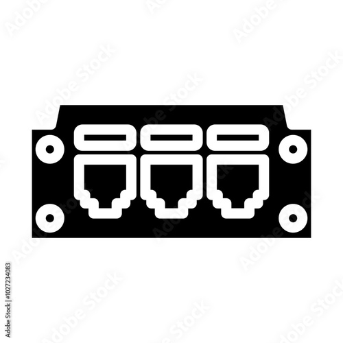 Patch Panel Vector Design Icon Style