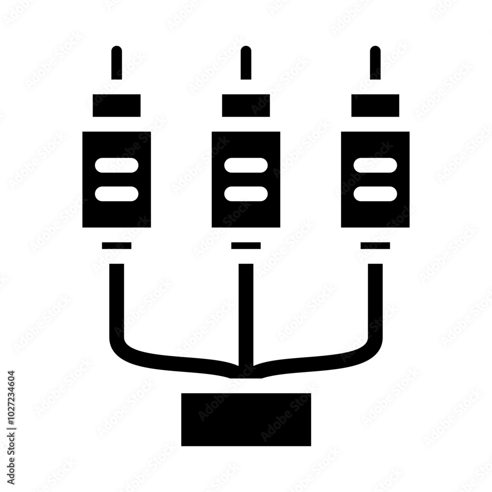 Cable Termination Vector Design Icon Style Cable Termination Vector Design Icon Style