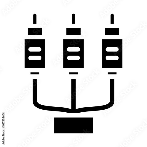 Cable Termination Vector Design Icon Style