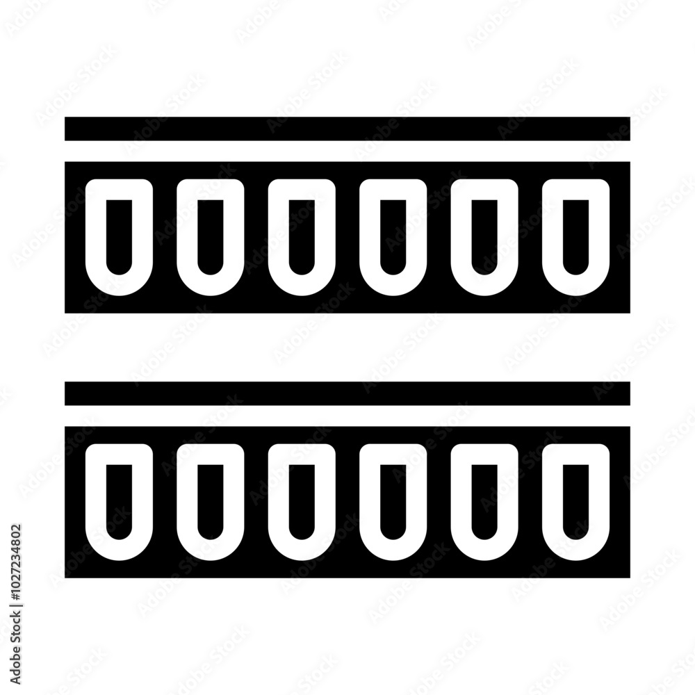 Cable Management Panel Vector Design Icon Style Cable Management Panel Vector Design Icon Style