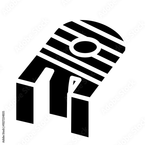 Cable Retainer Vector Design Icon Style