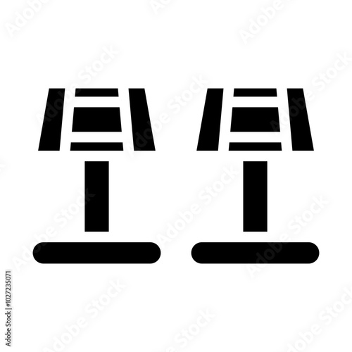 Cufflinks Vector Design Icon Style