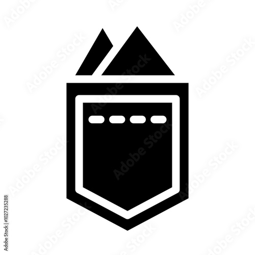 Pocket Square Vector Design Icon Style