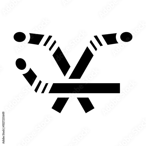 Metal Straw Vector Design Icon Style