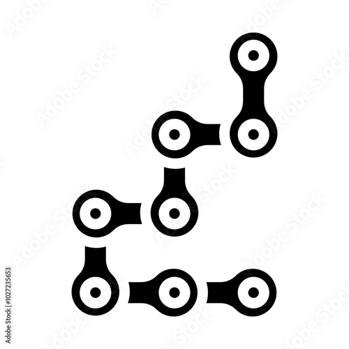 Bicycle Chain Vector Design Icon Style