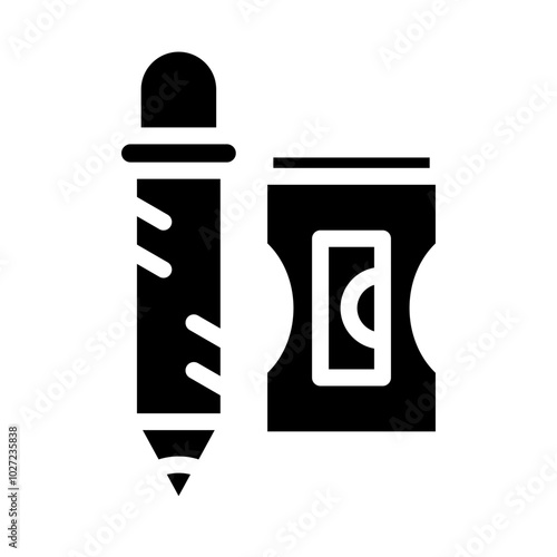 Pencil Sharpener Vector Design Icon Style