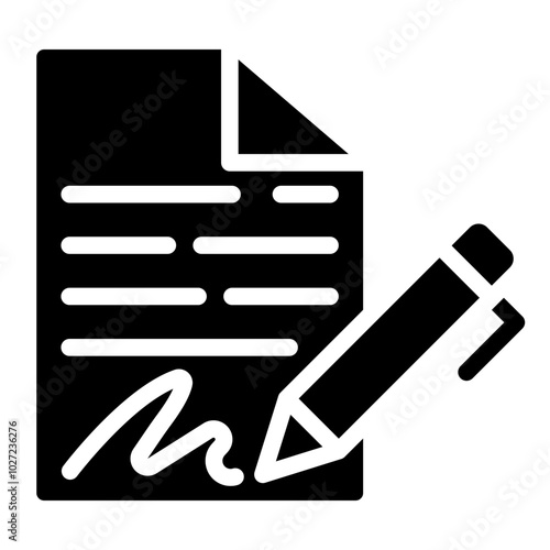 Contract Crafter Vector Design Icon Style