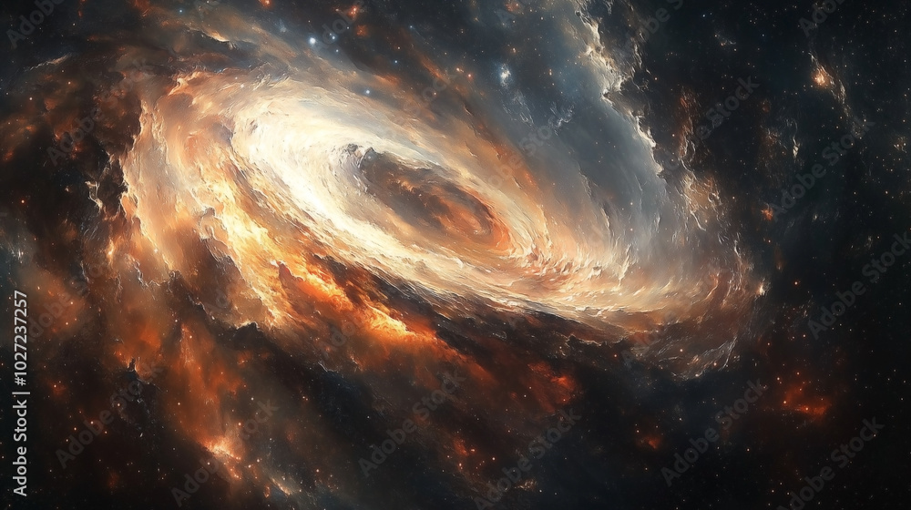 Abstract cinematic galaxy filled with swirling, vibrant colors and distant planets. A mix of realism and fantasy, capturing the wonder and mystery of outer space. Abstract cinematic galaxy filled with swirling, vibrant colors and distant planets. A mix of realism and fantasy, capturing the wonder and mystery of outer space.