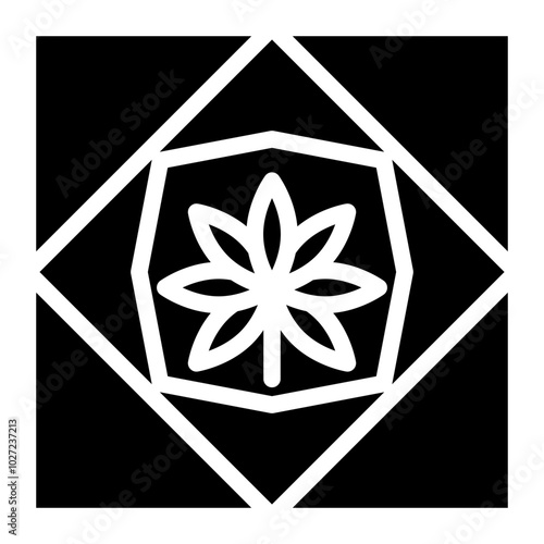 Ganja Grid Vector Design Icon Style