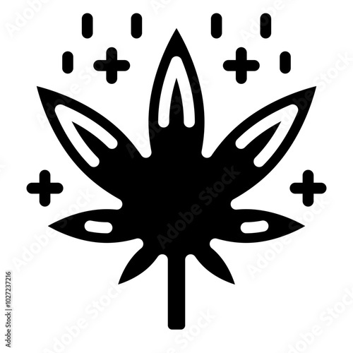 Cannabis Cascade Vector Design Icon Style