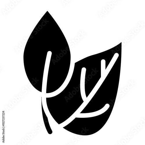 Leaf Loop Vector Design Icon Style