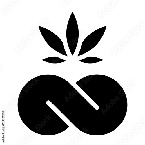 Indica Infinity Vector Design Icon Style