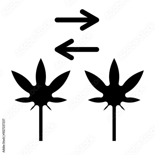 Ganja Glimpse Vector Design Icon Style