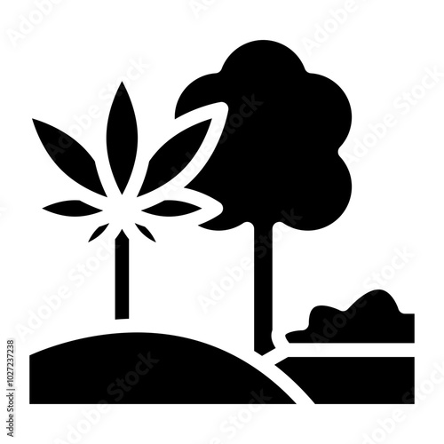 Green Garden Vector Design Icon Style