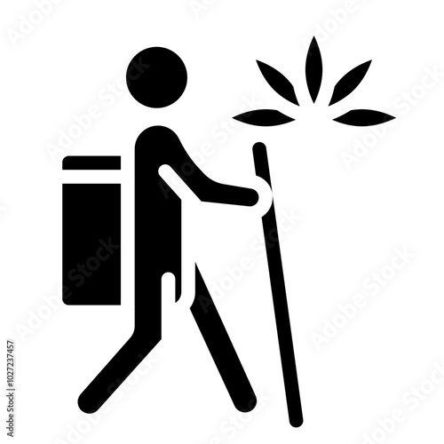 Herbal Hike Vector Design Icon Style