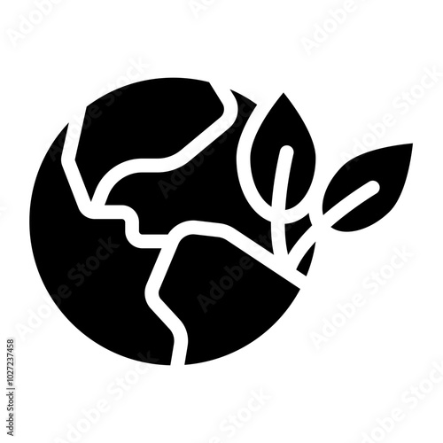 Green Globe Vector Design Icon Style