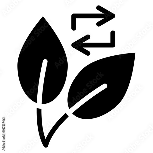 Leafy Loop Vector Design Icon Style