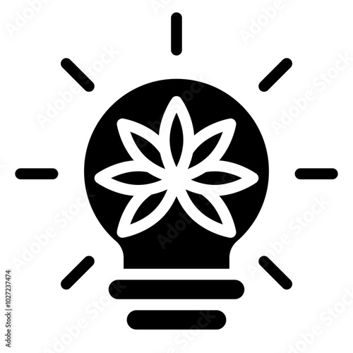 Indica Illuminance Vector Design Icon Style