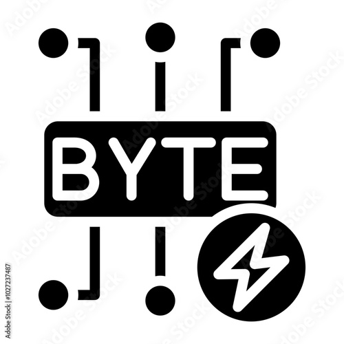 Byte Blitz Vector Design Icon Style