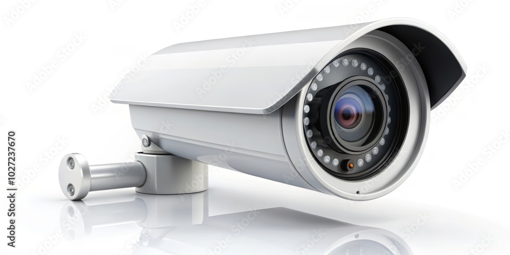 surveillance camera isolated on white background surveillance camera isolated on white background