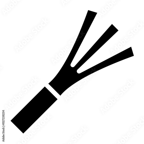 Leek Vector Design Icon Style