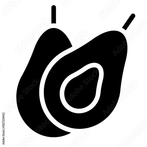 Avocado Vector Design Icon Style