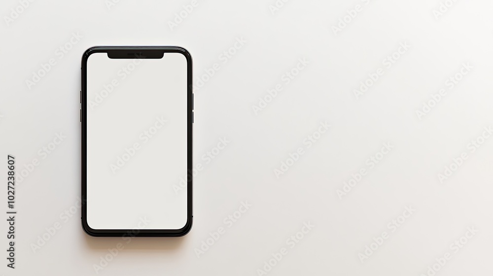 Minimalist Smartphone on Neutral Background Minimalist Smartphone on Neutral Background