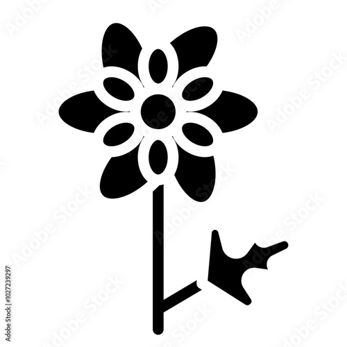 Chrysanthemum Greens Vector Design Icon Style