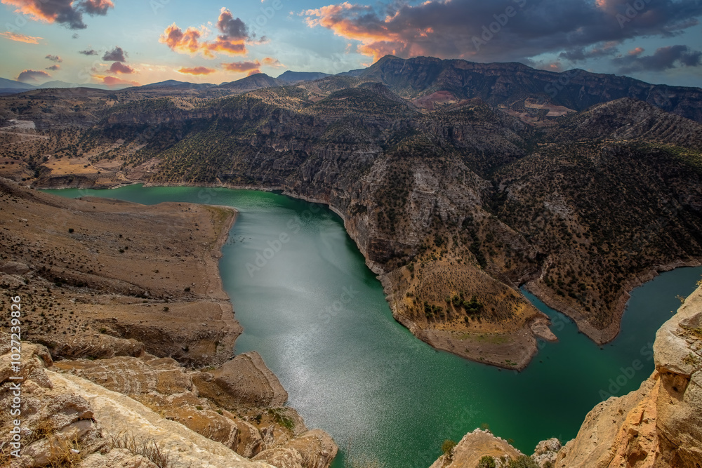 Türkiye, Siirt province; Perforated stone, Botan valley.