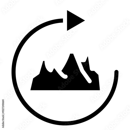 Revive Ridge Vector Design Icon Style
