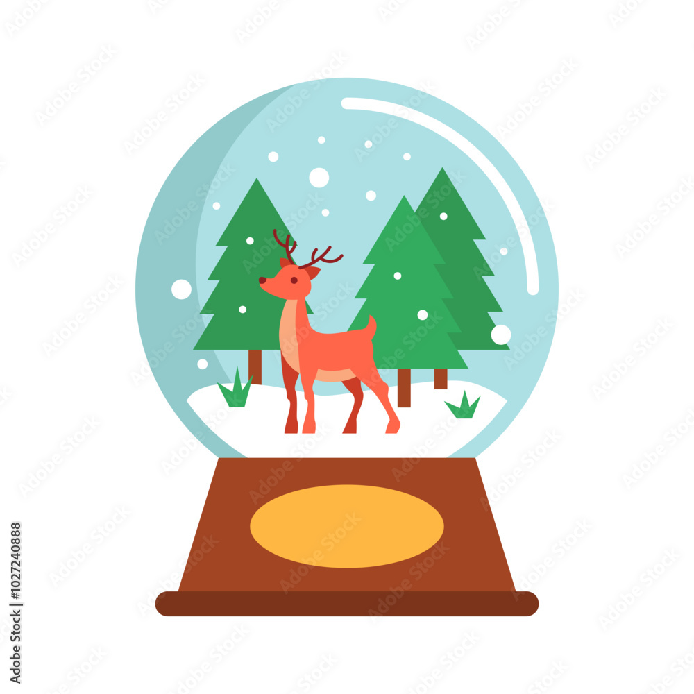 Fototapeta premium Christmas Snowball Globe