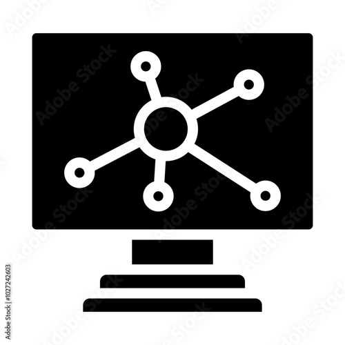 Network Diagram Vector Design Icon Style