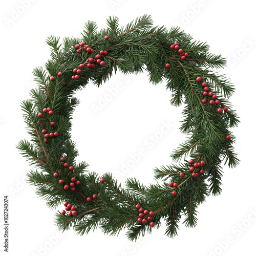 Wallpaper Mural Christmas wreath Torontodigital.ca