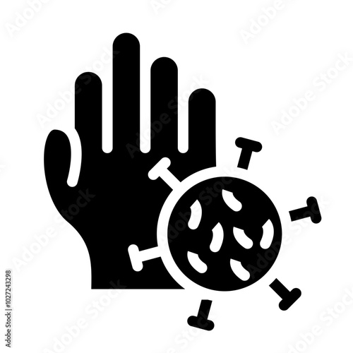 Viral Infection Vector Design Icon Style