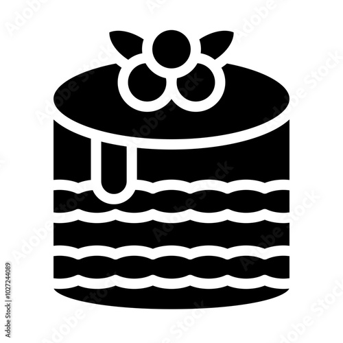 Tiramisu Vector Design Icon Style