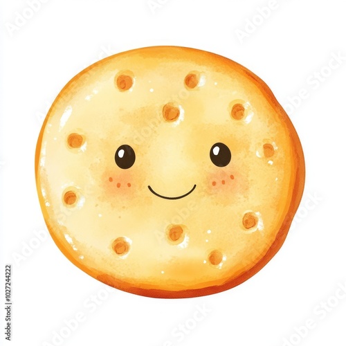 A crumpet vector illustration