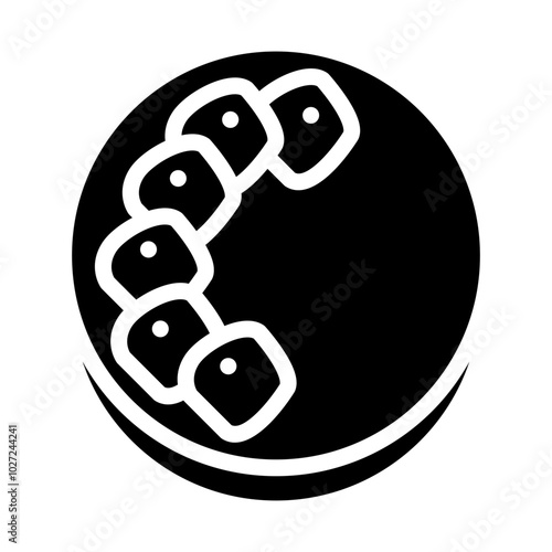 Vitello Tonnato Vector Design Icon Style