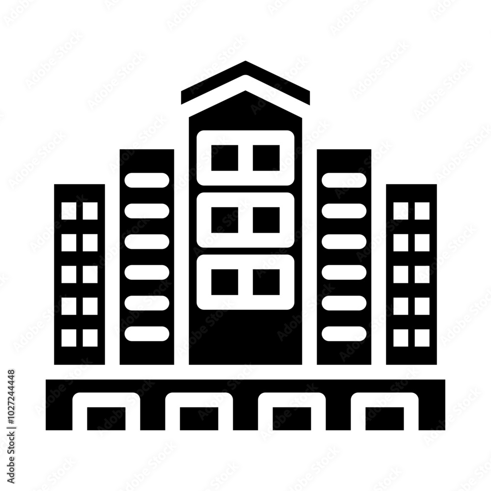Skyline Serenity Vector Design Icon Style Skyline Serenity Vector Design Icon Style